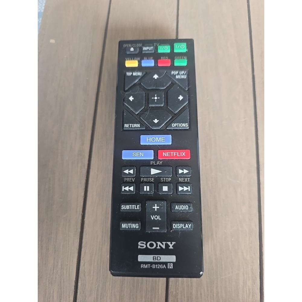 Replacement Sony RMT-B126A Blu-Ray Remote for BDP-S1200 S2200 S3200 S5200 S6200